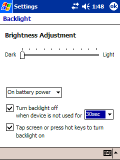 Brightness Settings